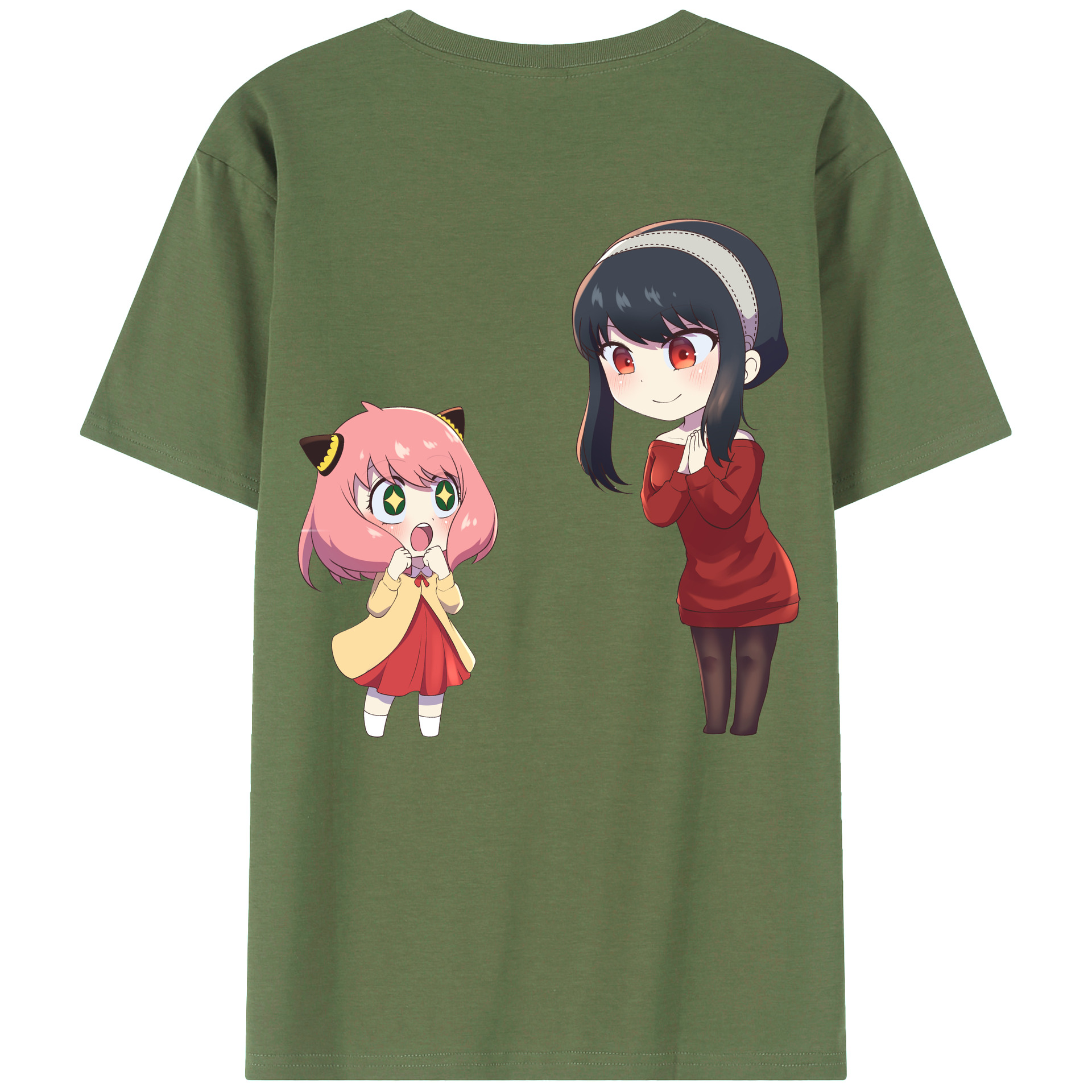 （画像用） SPY×FAMILY间谍家家酒 綿100％ メンズ半袖Tシャツ（バックプリント） 通気性